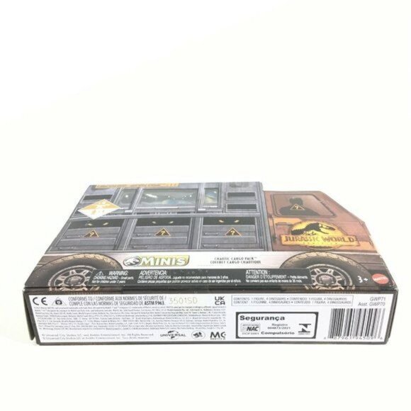 Jurassic World Dominion Minis Chaotic Cargo Pack 5 Piece Mini Dinosaur & Figure - Picture 7 of 7